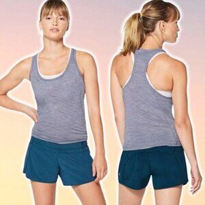LULULEMON Our Sport Tank Sz 4 Heathered Peri Purple